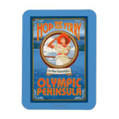 Olympisch schiereiland, Washington Hop the Ferry Magneet (Verticaal)