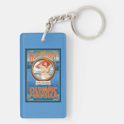 Olympisch schiereiland, Washington Hop the Ferry Sleutelhanger (achterkant)