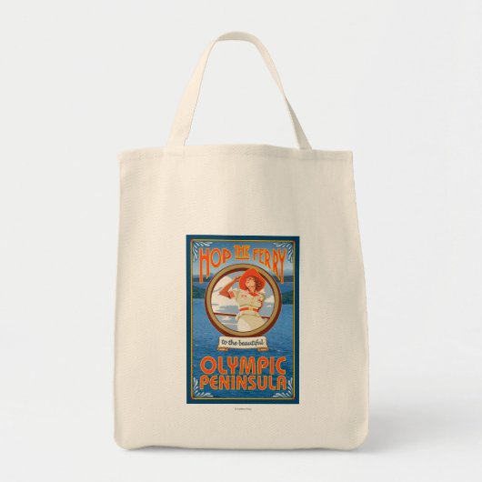Olympisch schiereiland, Washington Hop the Ferry Tote Bag (Voorkant)