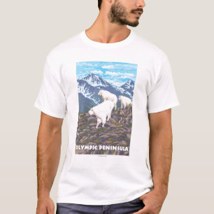 Olympisch schiereiland, Washington Mountain Goats T-shirt