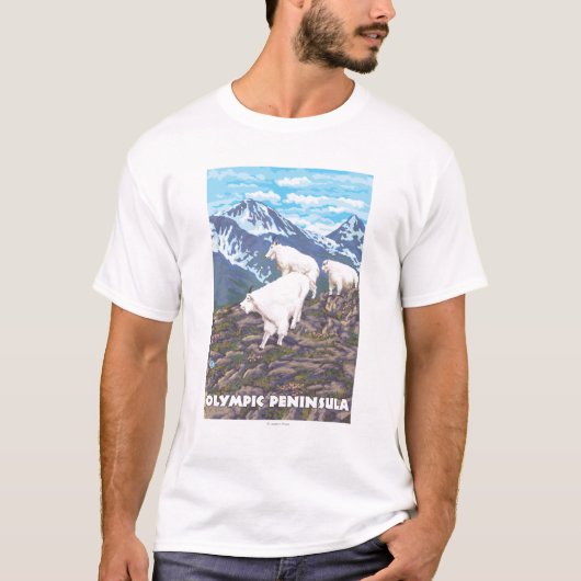 Olympisch schiereiland, Washington Mountain Goats T-shirt (Voorkant)