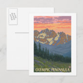 Olympisch schiereiland, Washington Spring Flowers Briefkaart (Voorkant / Achterkant)