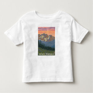 Olympisch schiereiland, Washington Spring Flowers Kinder Shirts