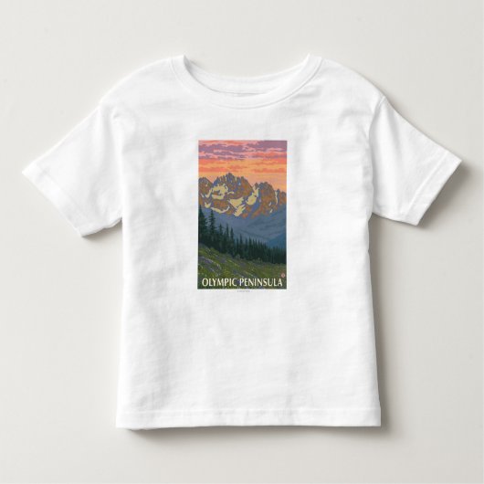 Olympisch schiereiland, Washington Spring Flowers Kinder Shirts (Voorkant)