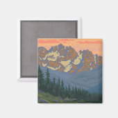 Olympisch schiereiland, Washington Spring Flowers Magneet (Voorkant / Achterkant)