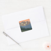 Olympisch schiereiland, Washington Spring Flowers Vierkante Sticker (Envelop)