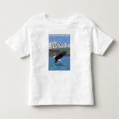 Olympisch schiereiland, WashingtonFishing Eagle Kinder Shirts (Voorkant)