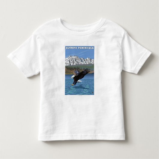 Olympisch schiereiland, WashingtonFishing Eagle Kinder Shirts (Voorkant)
