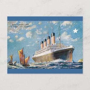 Olympisch Schip met witte ster Briefkaart