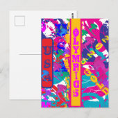 OLYMPISCH SKIËN BRIEFKAART (Voorkant / Achterkant)