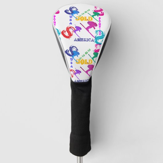 OLYMPISCH SKIËN GOLFHEADCOVER (Voorkant)