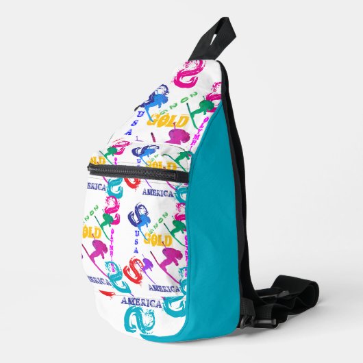 OLYMPISCH SKIËN SLING BAG (Rechterhoek)