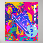 OLYMPISCH SNEEUWBORDRIDEN POSTER (Voorkant)