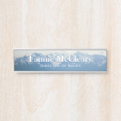 Olympische Bergen Bureaublad Naambordje (Voorkant)