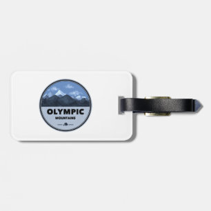 Olympische bergen Washington kamperen Bagagelabel