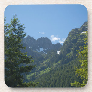 Olympische bergscène bier onderzetter