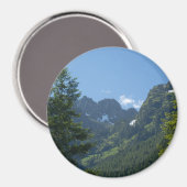 Olympische bergscène magneet (Voorkant / Achterkant)