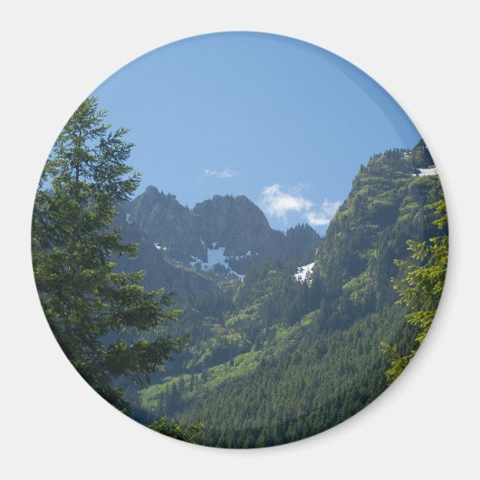 Olympische bergscène magneet (Voorkant)