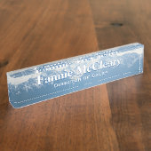 Olympische bergschotplaat naambordje (Zijkant)