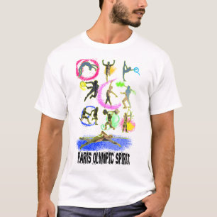 Olympische geest van Parijs T-shirt