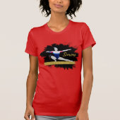 Olympische Gymnast Silhouette Kunst T-shirt (Voorkant)