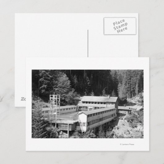 Olympische Hot Springs, WA Lodge Uitzicht Foto #1 Briefkaart (Voorkant / Achterkant)