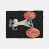 Olympische Snatch Siamese Kat Gewichtheffen Bodybu Fleece Deken (Voorkant (Horizontaal))