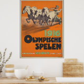 Olympische Spelen 1916 Poster (Keuken)
