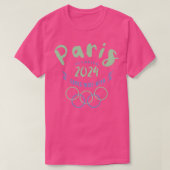 Olympische Spelen 2024 Spelen Parijs Breed Open T-shirt (Design voorkant)