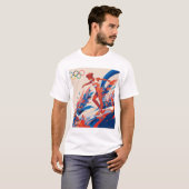 OLYMPISCHE SPELEN 2024 Vrouw Atleet T-shirt (Voorkant volledig)