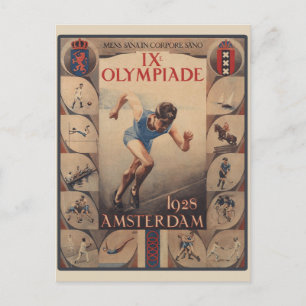 Olympische Spelen Amsterdam Nederland Briefkaart