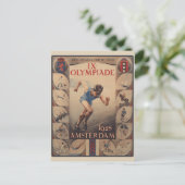  Olympische Spelen Amsterdam Nederland Briefkaart (Staand voorkant)