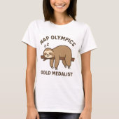 Olympische Spelen gouden medaille - Grappige Luiaa T-shirt (Voorkant)