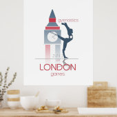 Olympische Spelen: Gymnastiek Poster (Keuken)