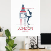 Olympische Spelen: Gymnastiek Poster (Thuiskantoor)