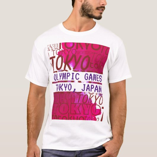Olympische Spelen in Tokio, Japan T-shirt (Voorkant)