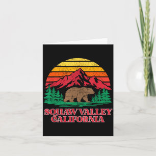 Olympische vallei california grizzlybeer vintage kaart
