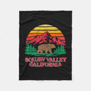 Olympische vallei californië grizzlybeer vintage fleece deken