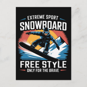 Olympische Winterspelen 2026 Dames Snowboarden Hal Feestdagenkaart