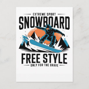 Olympische Winterspelen 2026 Vrouwen Snowboarden H Feestdagenkaart