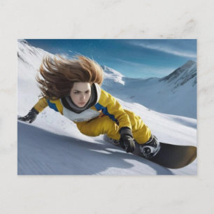 Olympische Winterspelen 2026 Vrouwen Snowboarden H Feestdagenkaart