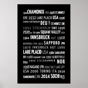 Olympische Winterspelen Poster