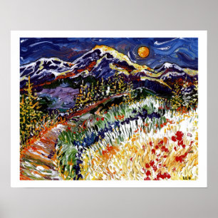 Olympische zonsondergang poster