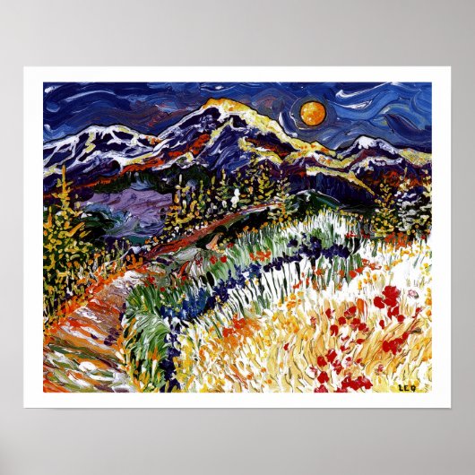 Olympische zonsondergang poster (Voorkant)