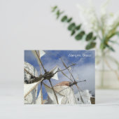 Olympos Karpathos, Griekenland, met tekst Briefkaart (Staand voorkant)