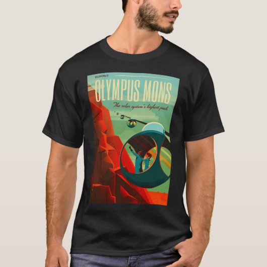 Olympus Mons - Ruimtevaart T-shirt (Voorkant)
