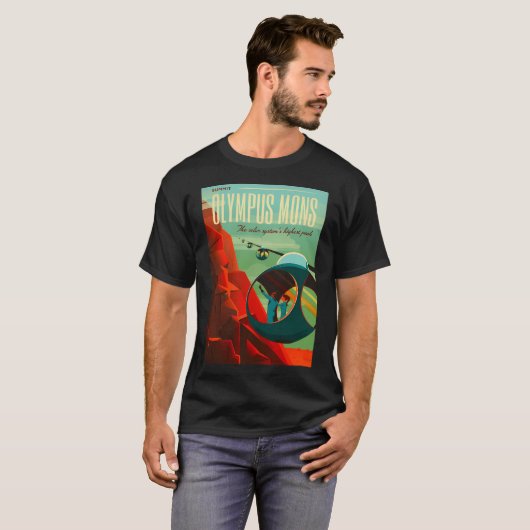 Olympus Mons - Ruimtevaart T-shirt (Voorkant volledig)