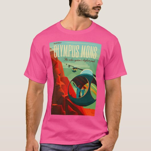 Olympus Mons - Ruimtevaart T-shirt (Voorkant)