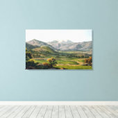 Olympus op de berg tussen Larissa en Baba, p Canvas Afdruk (Insitu (Houten vloer))