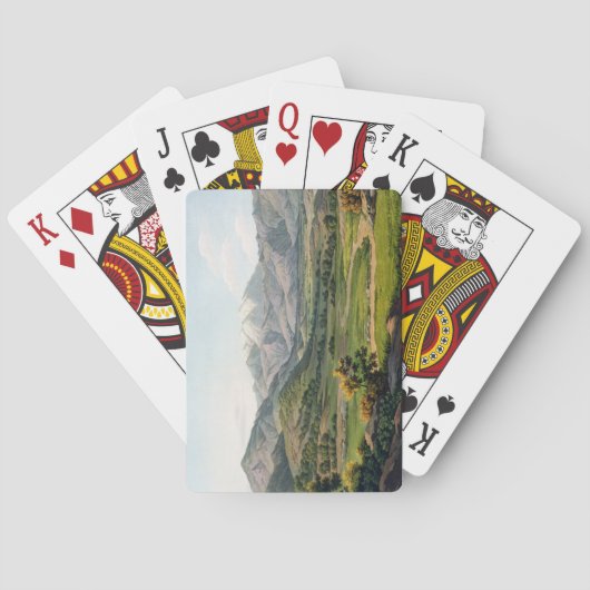 Olympus op de berg tussen Larissa en Baba, p Speelkaarten (Achterkant)